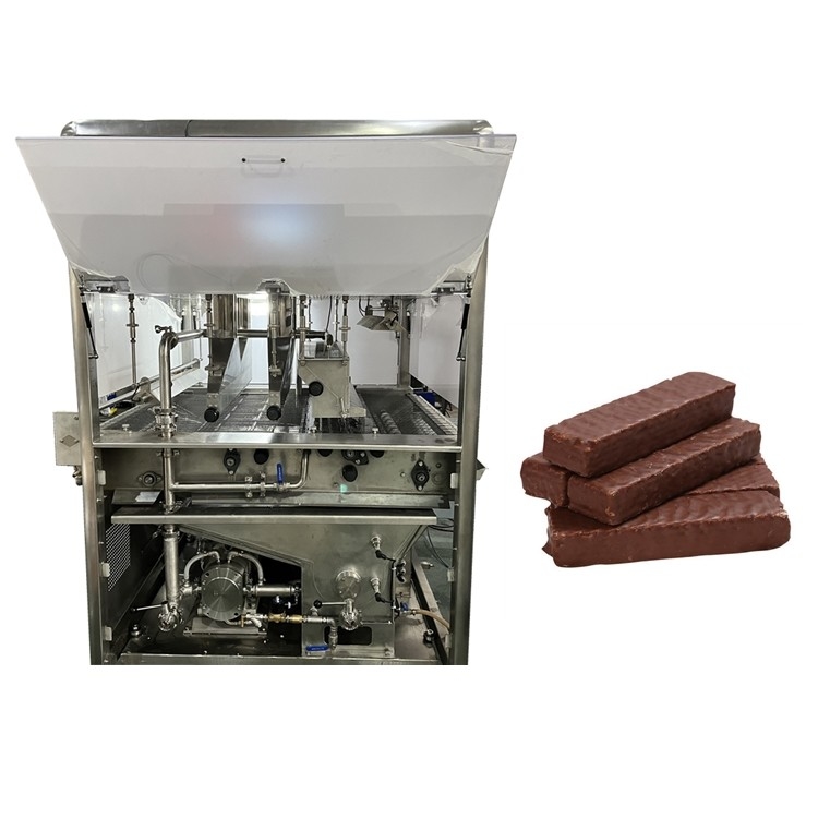 Industrial Chocolate Enrobing Machine With Wide 900MM Belt For Confectionery And Bakery Industry