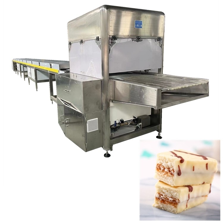 900MM Chocolate Enrober Protein Bar Enrobing Line