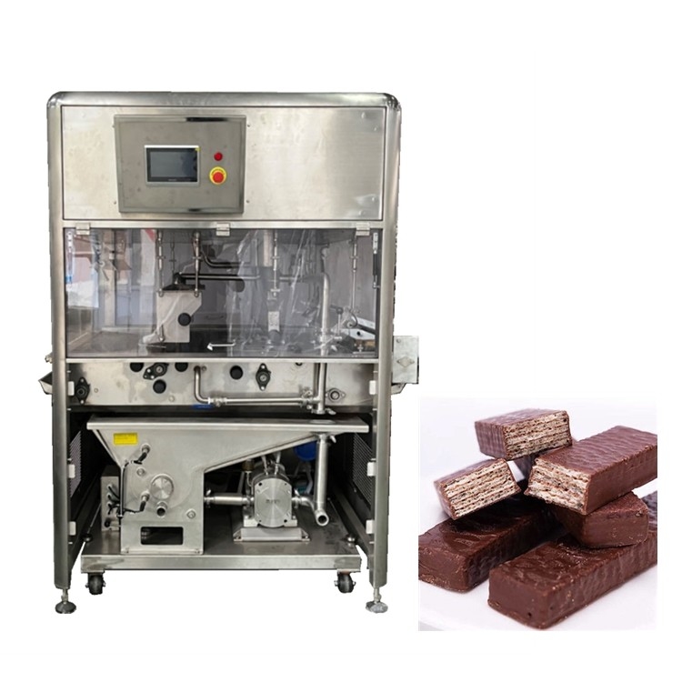 Industrial Chocolate Enrobing Machine With Wide 900MM Belt For Confectionery And Bakery Industry