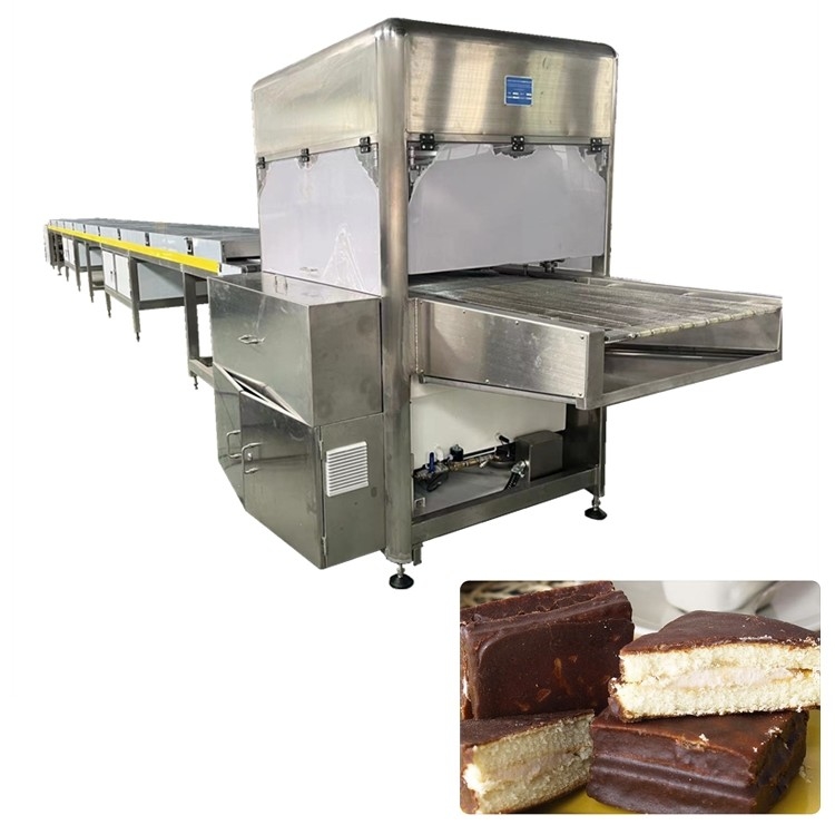 18M Stainless Steel Confectionery Enrobing Machine With Customized Voltage And PLC Control System
