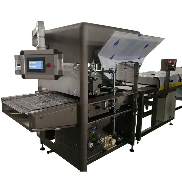 Industrial Chocolate Enrobing Machine With Wide 900MM Belt For Confectionery And Bakery Industry
