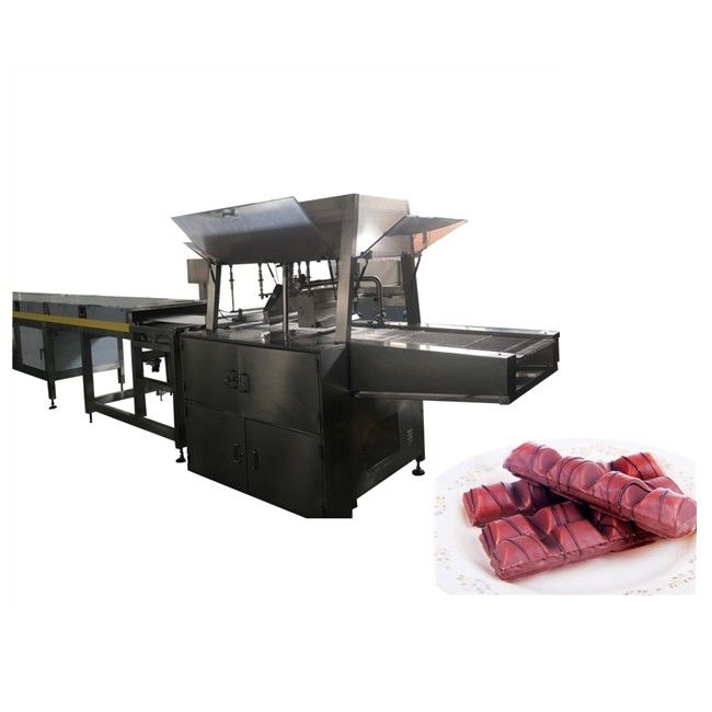 Automatic Chocolate Enrobing Machine 304 Stainless Steel For Confectionery / Bakery Production