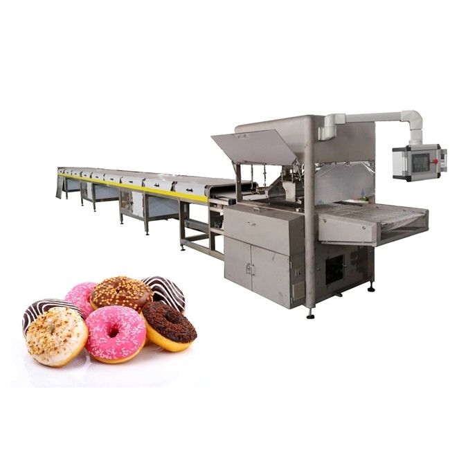 Automatic Chocolate Enrobing Machine 304 Stainless Steel For Confectionery / Bakery Production