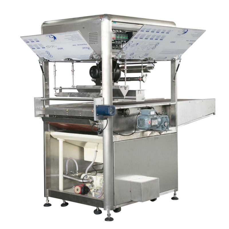 28.5kw 1200mm Width Conveyor Chocolate Enrobing Machine 304 SS