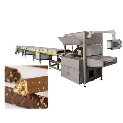 500 kg/h zuivere chocolade omhulsingsapparatuur met twee pompen 1200 mm breed